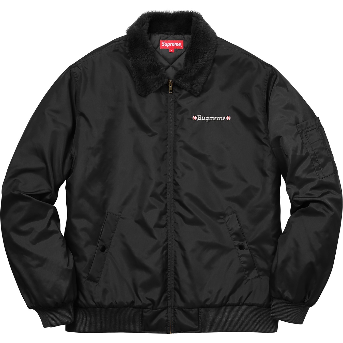 Supreme®/Independent® Fur Collar Bomber Jacket view 3